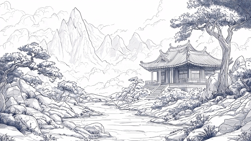 高清大图下载【趣麦麦图】水墨画