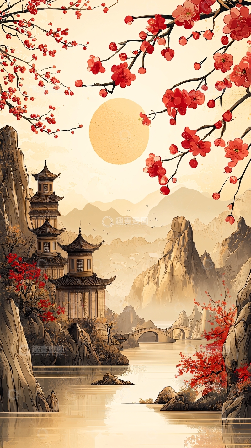 高清大图下载【趣麦麦图】水墨画