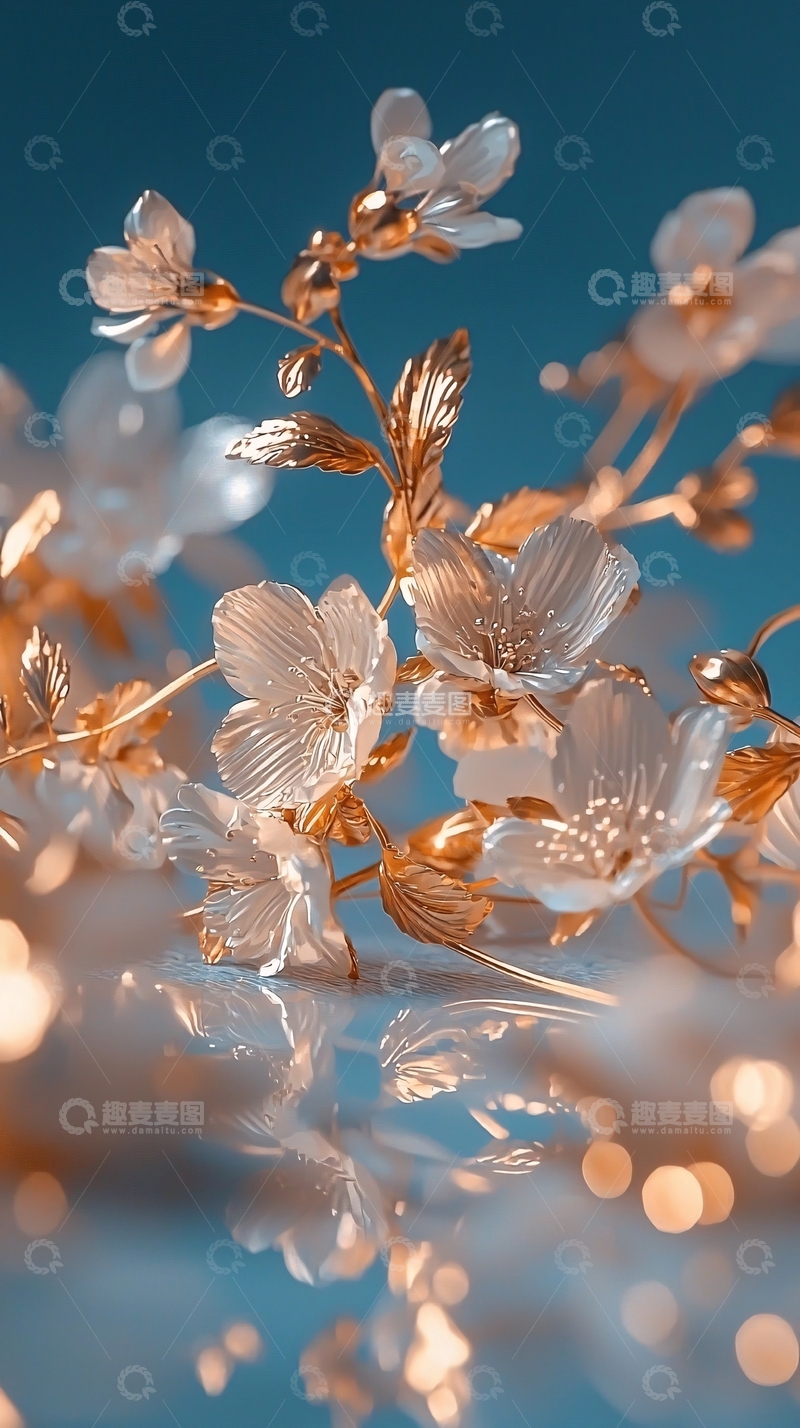 高清大图下载【趣麦麦图】金色花朵