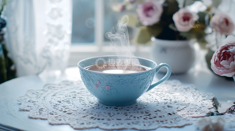 高清大图下载【趣麦麦图】窗边清茶