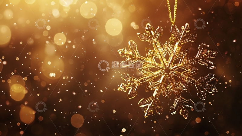 高清大图下载【趣麦麦图】金色雪花