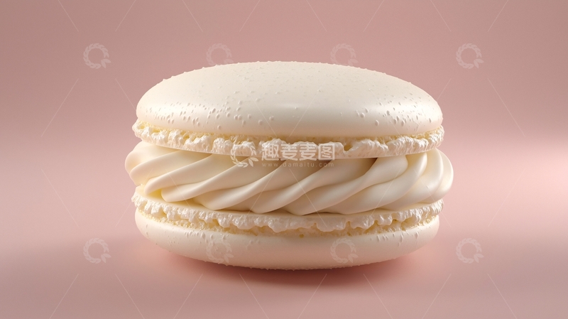 高清大图下载【趣麦麦图】白色马卡龙