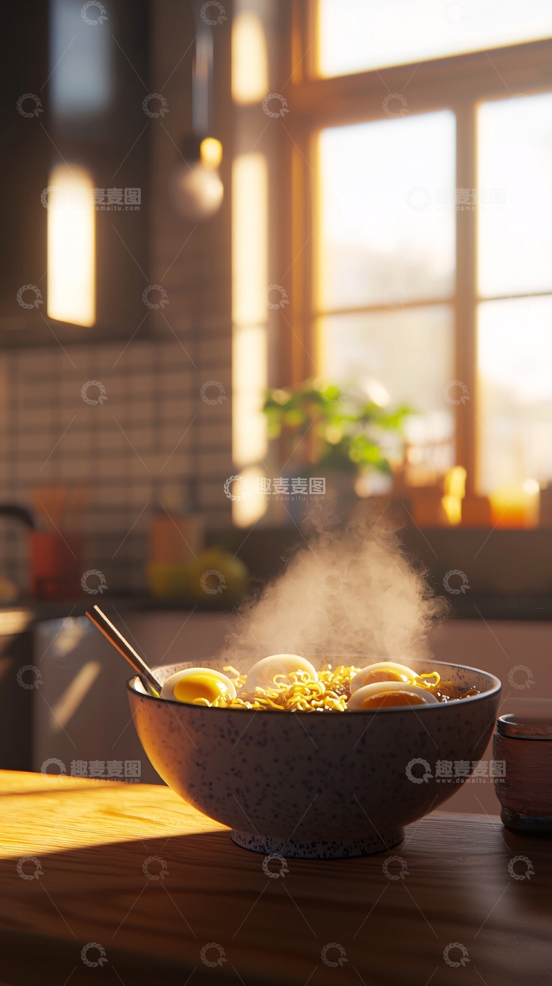 高清大图下载【趣麦麦图】阳光厨房拉面