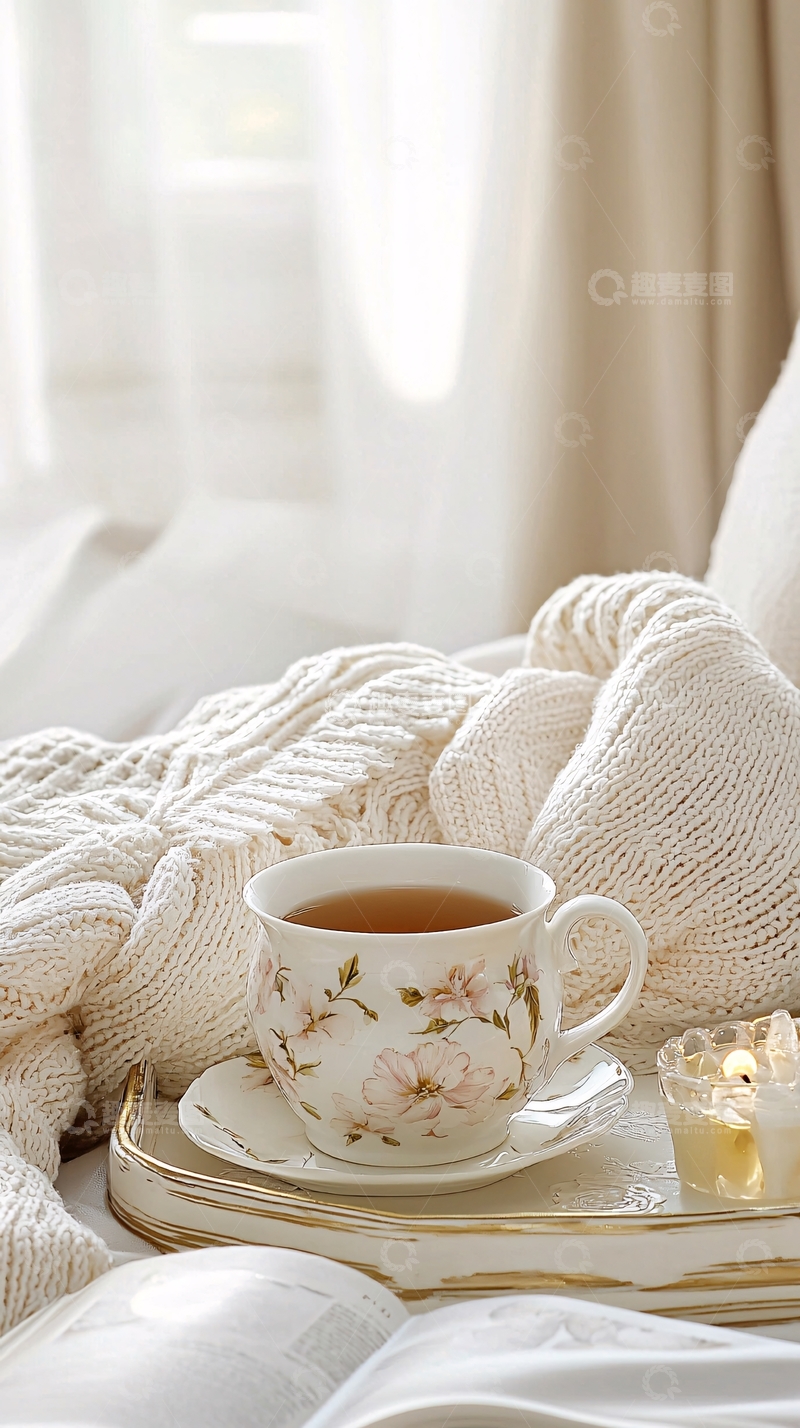 高清大图下载【趣麦麦图】温暖舒适的下午茶时光