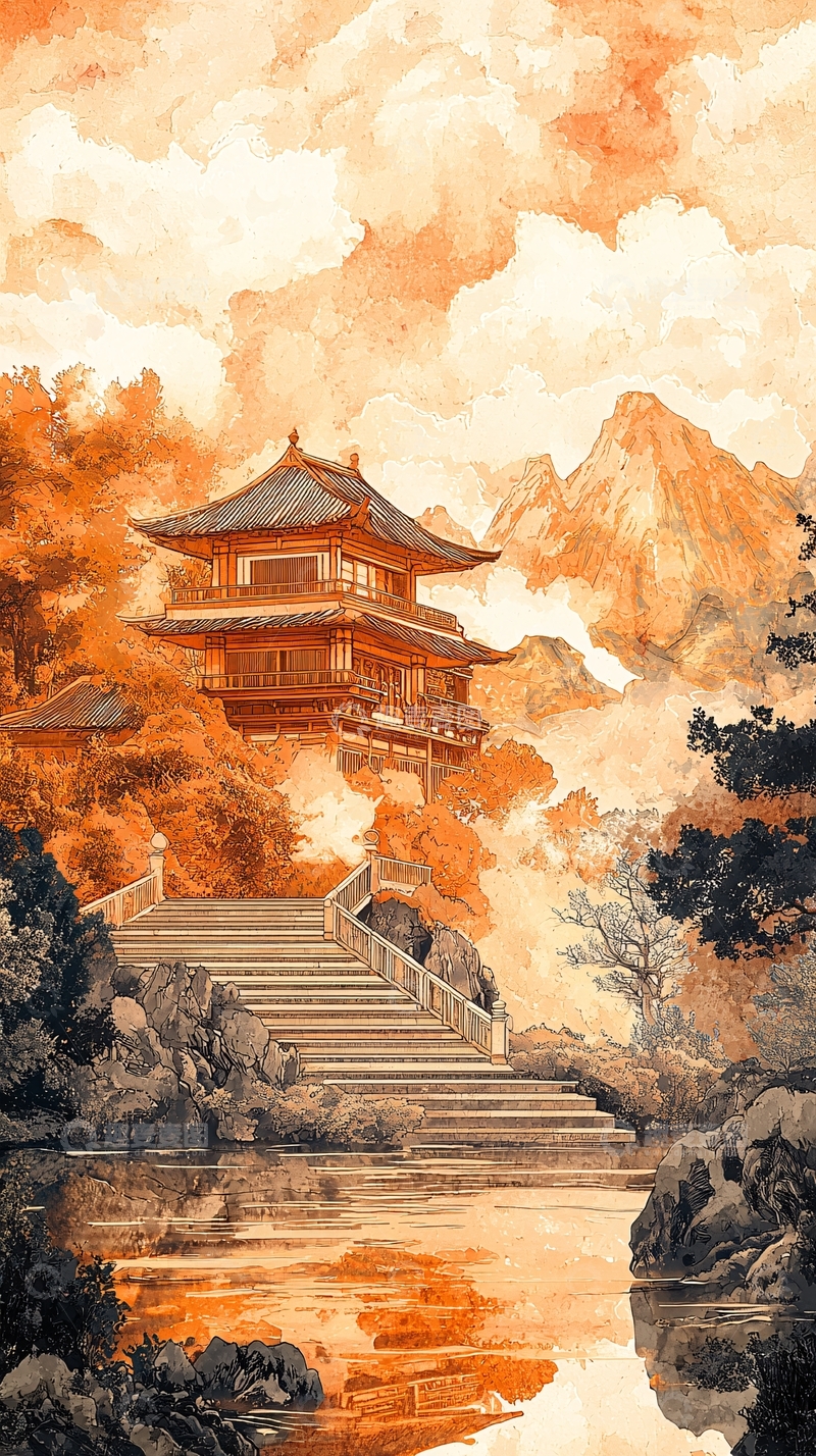 高清大图下载【趣麦麦图】日式建筑