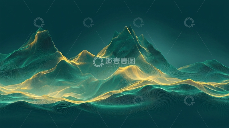 高清大图下载【趣麦麦图】抽象山峰