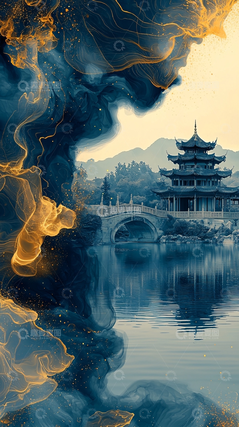 高清大图下载【趣麦麦图】水墨江南