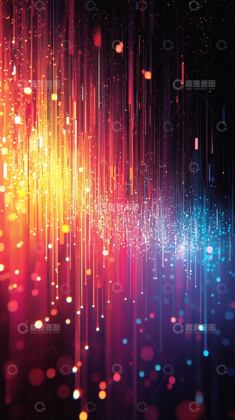 高清大图下载【趣麦麦图】绚丽多彩的光线背景