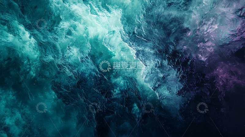 高清大图下载【趣麦麦图】深邃的蓝色和紫色漩涡