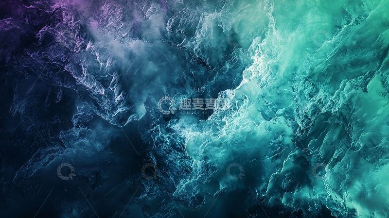 高清大图下载【趣麦麦图】抽象水彩云雾背景