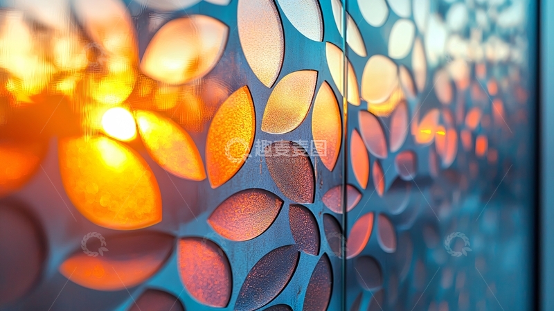 高清大图下载【趣麦麦图】光影树叶纹理背景