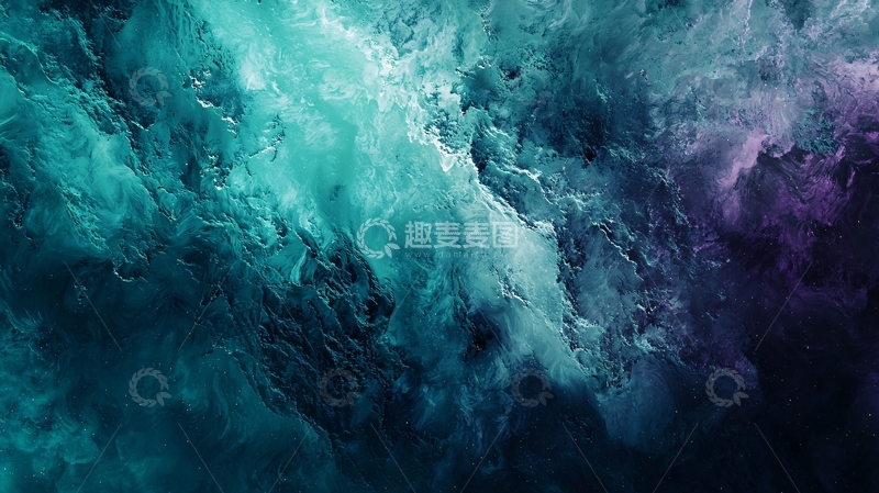 高清大图下载【趣麦麦图】抽象水流的蓝紫色背景