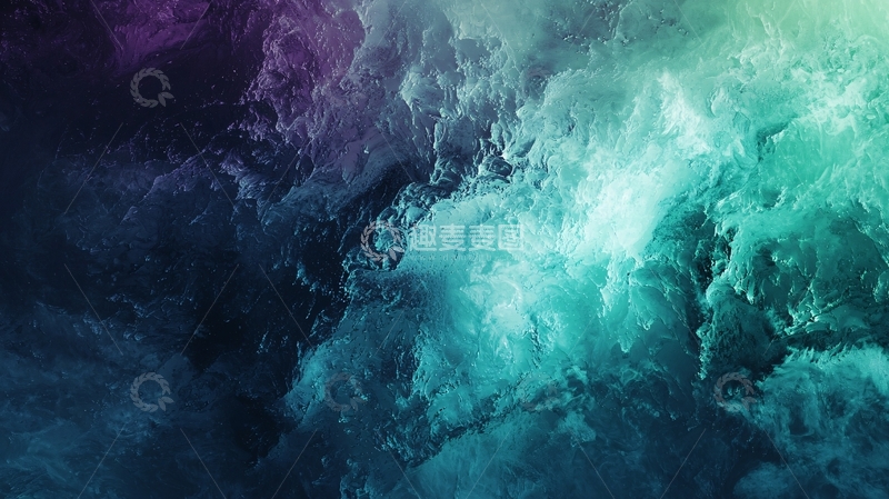 高清大图下载【趣麦麦图】渐变水彩烟雾背景