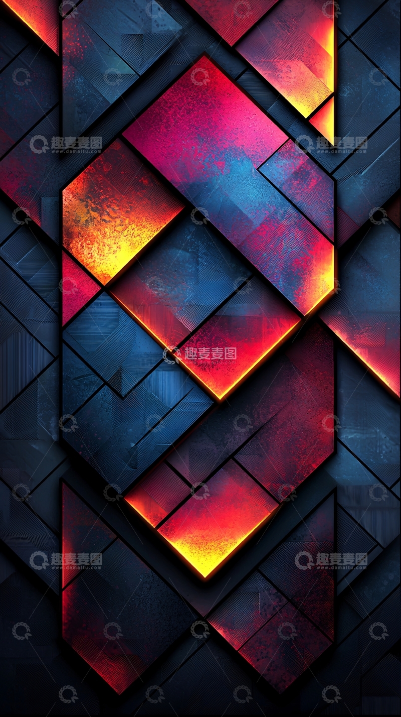高清大图下载【趣麦麦图】抽象几何图案