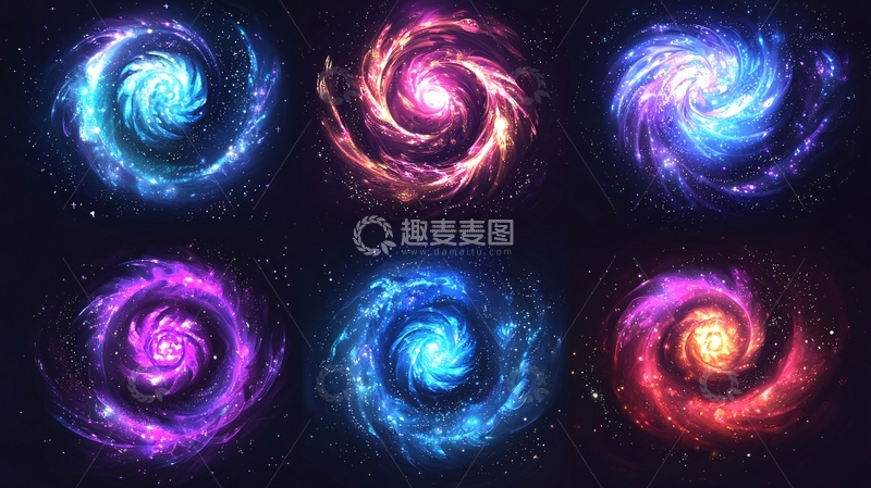 高清大图下载【趣麦麦图】星云漩涡状