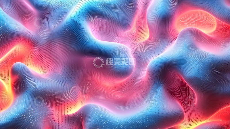 高清大图下载【趣麦麦图】抽象流动光影