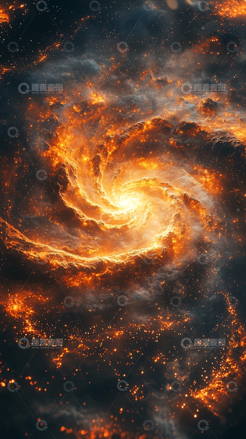 高清大图下载【趣麦麦图】燃烧的宇宙星云