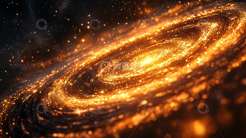 高清大图下载【趣麦麦图】燃烧的星系旋涡