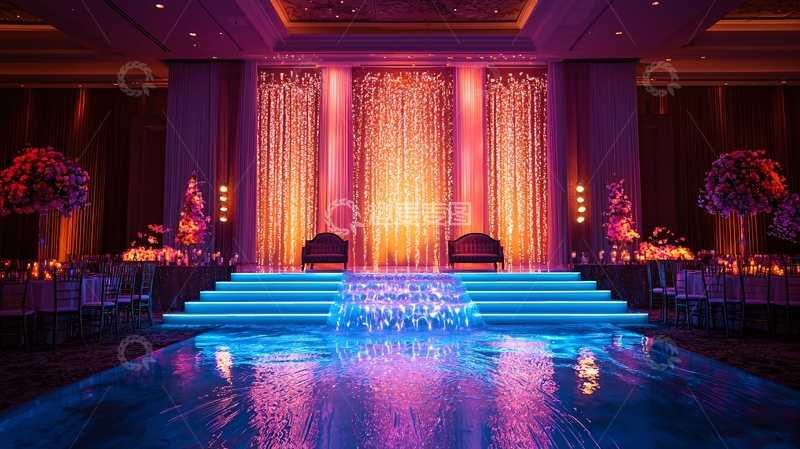 高清大图下载【趣麦麦图】豪华舞台背景