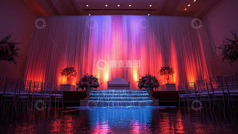 高清大图下载【趣麦麦图】婚礼舞台灯光背景
