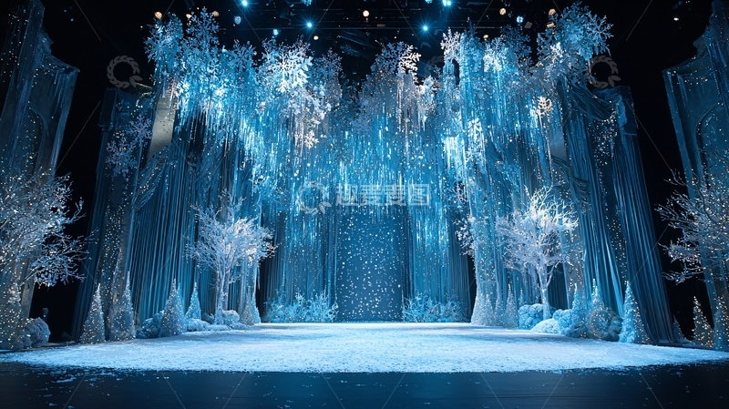 高清大图下载【趣麦麦图】冰雪奇缘舞台场景