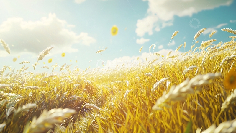 高清大图下载【趣麦麦图】阳光麦田