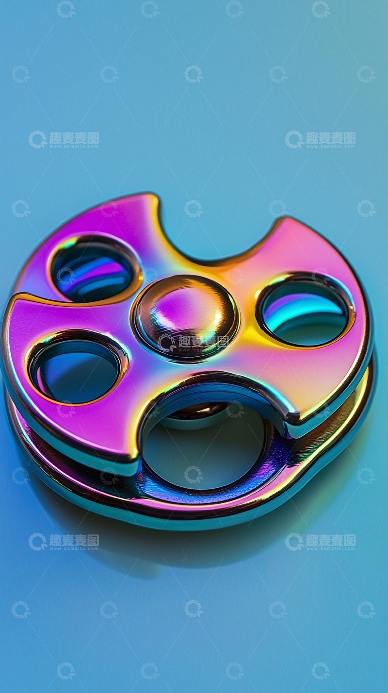 高清大图下载【趣麦麦图】彩虹金属指尖陀螺