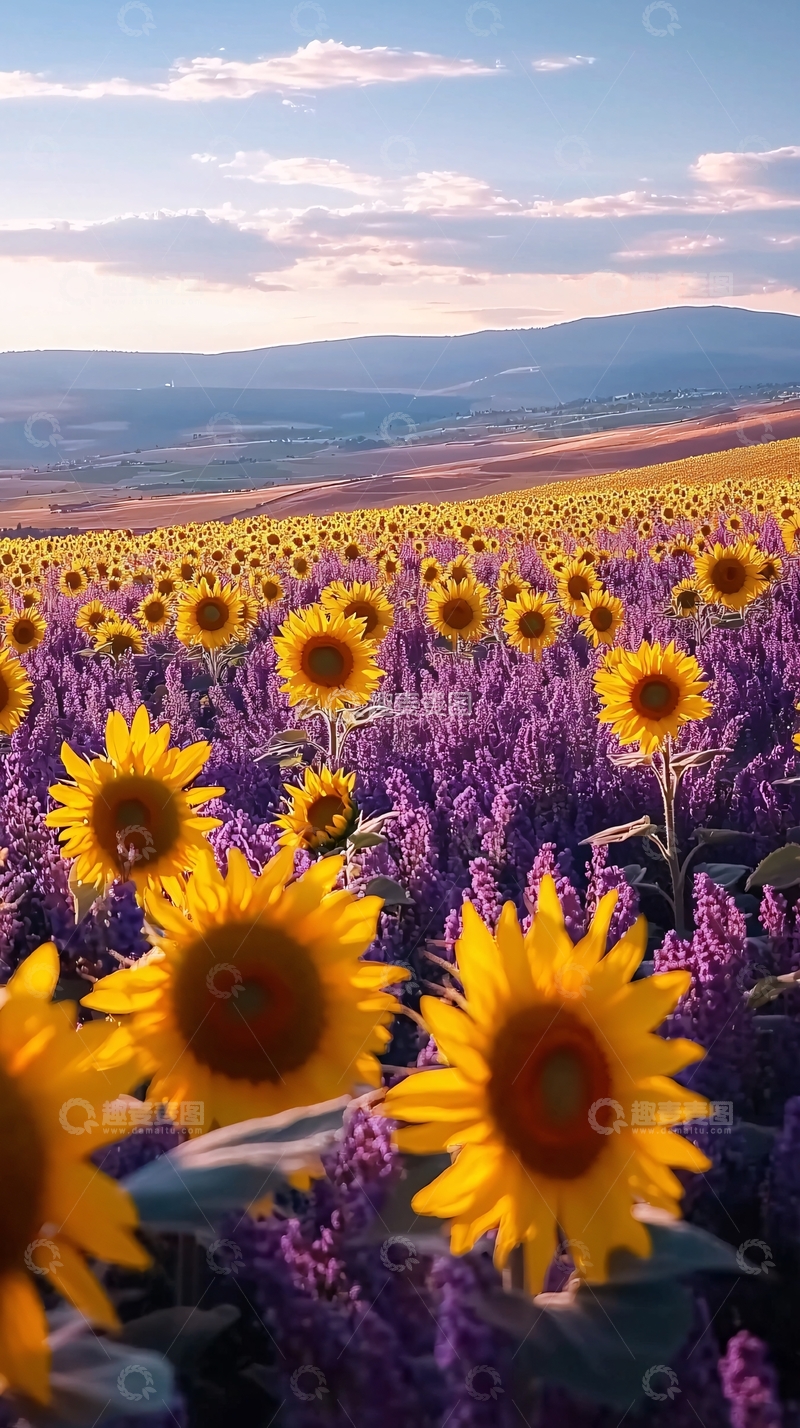 高清大图下载【趣麦麦图】-向日葵花海