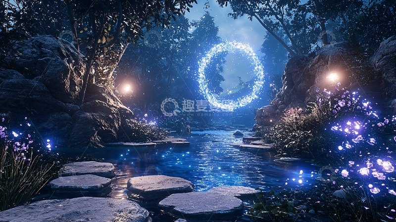 高清大图下载【趣麦麦图】梦幻森林小径