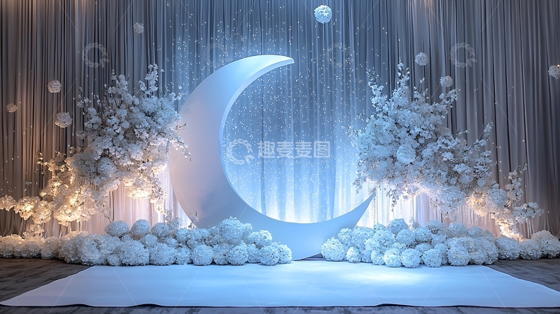 高清大图下载【趣麦麦图】梦幻月亮主题婚礼
