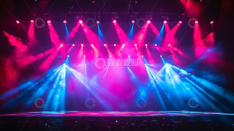 高清大图下载【趣麦麦图】绚丽舞台灯光秀