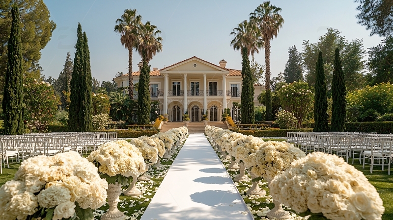 高清大图下载【趣麦麦图】豪华别墅婚礼现场