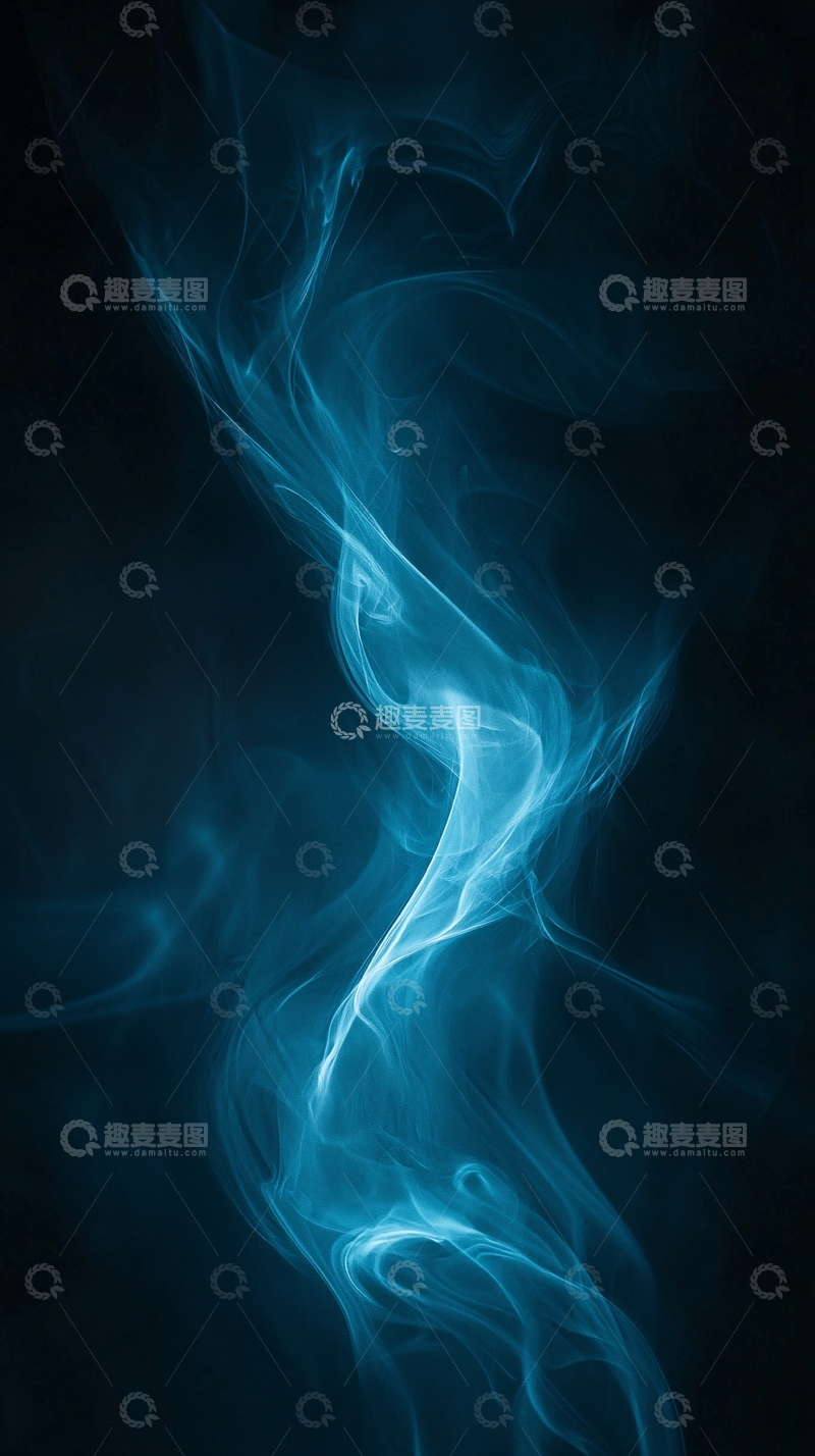 高清大图下载【趣麦麦图】蓝色烟雾