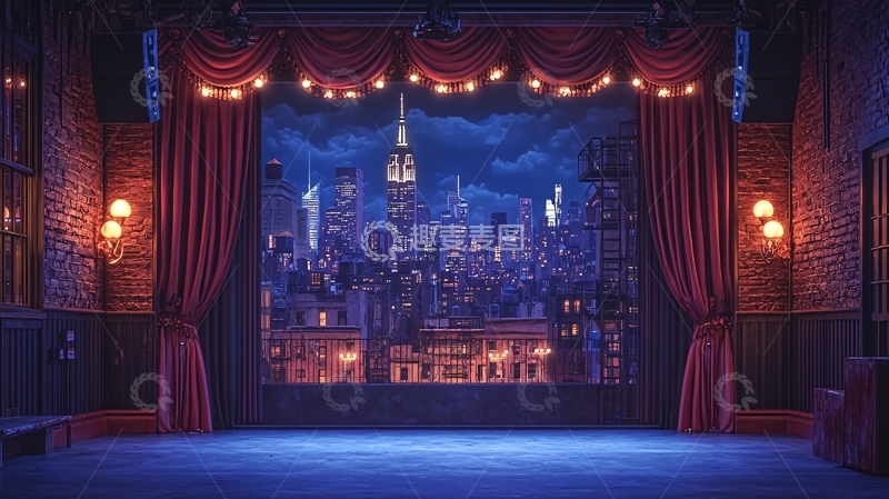 高清大图下载【趣麦麦图】剧院舞台背景