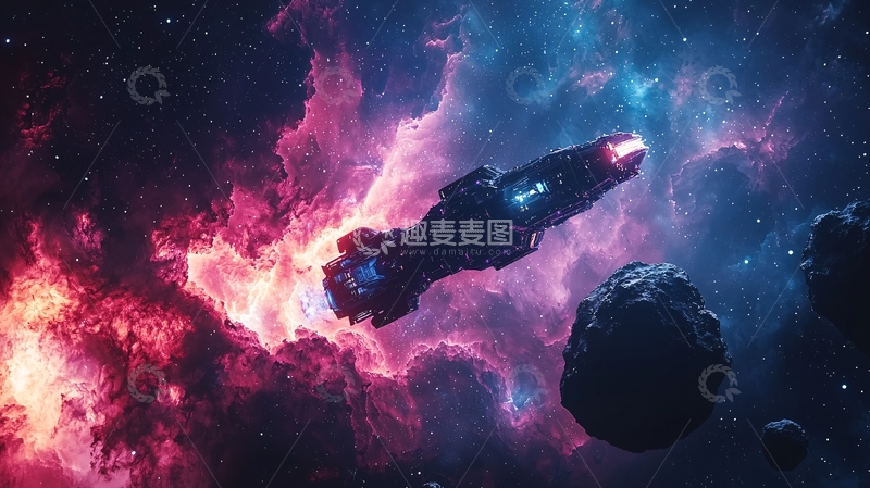 高清大图下载【趣麦麦图】宇宙飞船