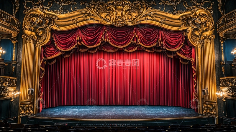 高清大图下载【趣麦麦图】华丽复古剧院舞台