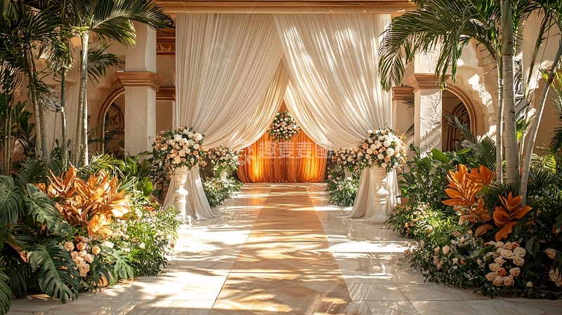 高清大图下载【趣麦麦图】婚礼场地入口装饰