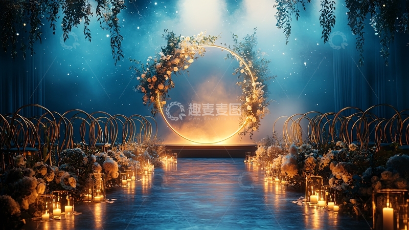 高清大图下载【趣麦麦图】梦幻婚礼场景舞台