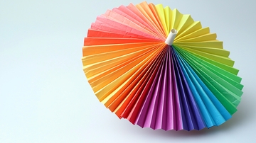 彩色纸伞