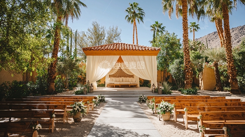 高清大图下载【趣麦麦图】婚礼场地搭建