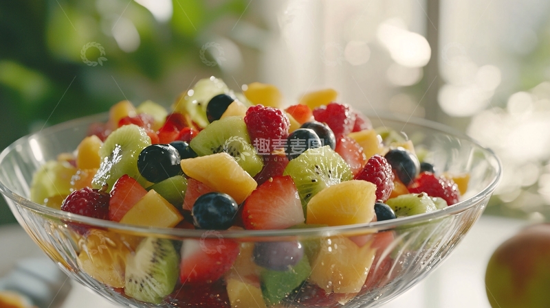 高清大图下载【趣麦麦图】色彩鲜艳的水果沙拉
