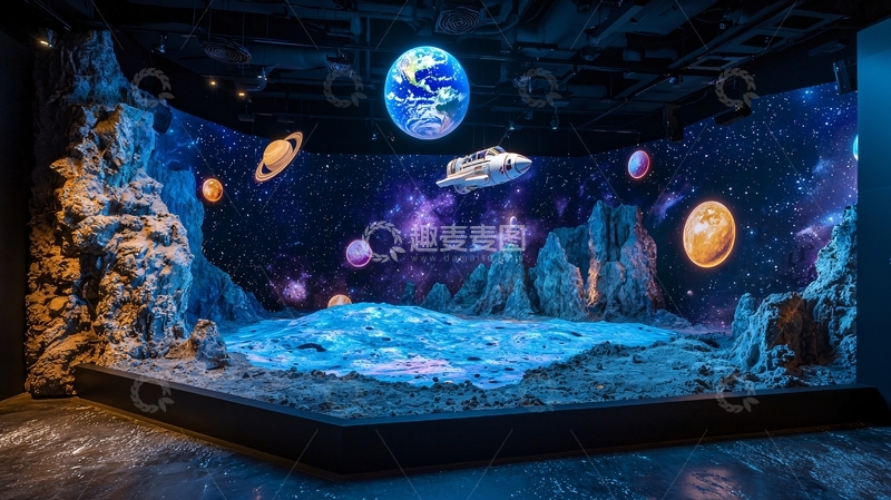 高清大图下载【趣麦麦图】宇宙空间站场景