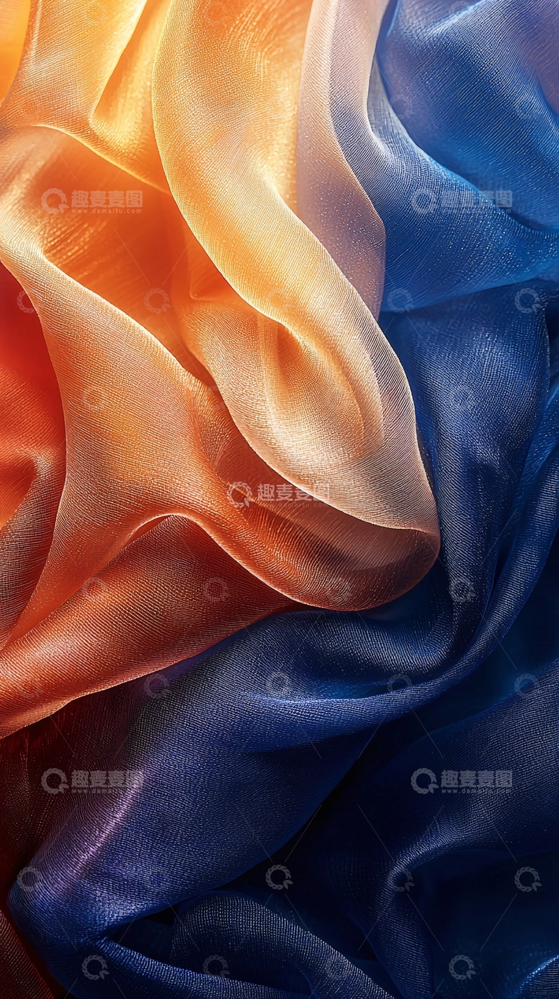 高清大图下载【趣麦麦图】-抽象丝绸流动图案
