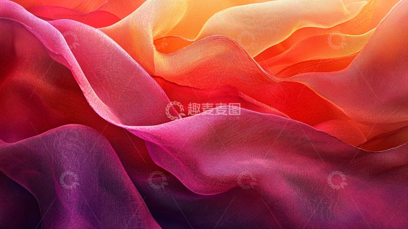 高清大图下载【趣麦麦图】丝绸般的彩色渐变背景
