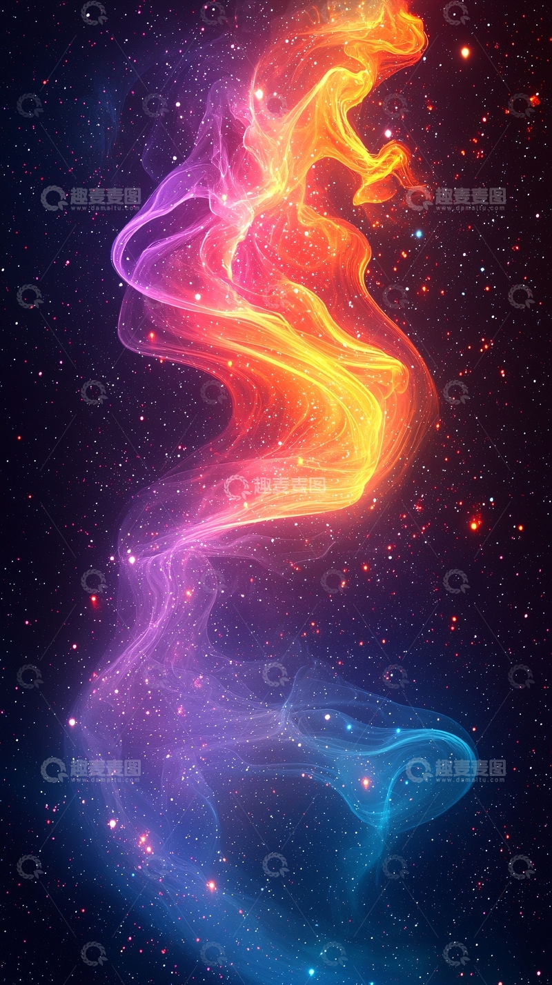 高清大图下载【趣麦麦图】色彩绚丽星云