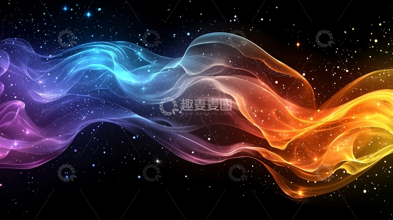 高清大图下载【趣麦麦图】绚丽光影交织