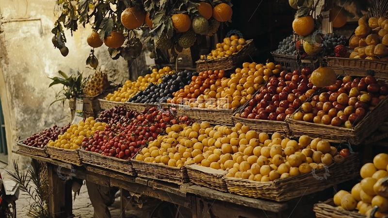 高清大图下载【趣麦麦图】水果摊