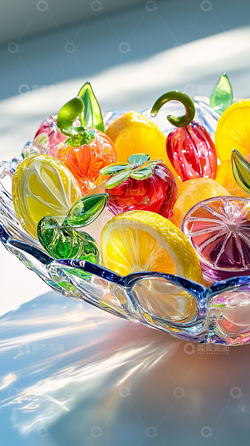 高清大图下载【趣麦麦图】玻璃水果