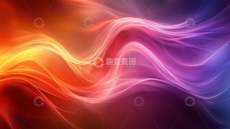 高清大图下载【趣麦麦图】色彩渐变流体线条