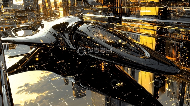 高清大图下载【趣麦麦图】未来科技飞船11